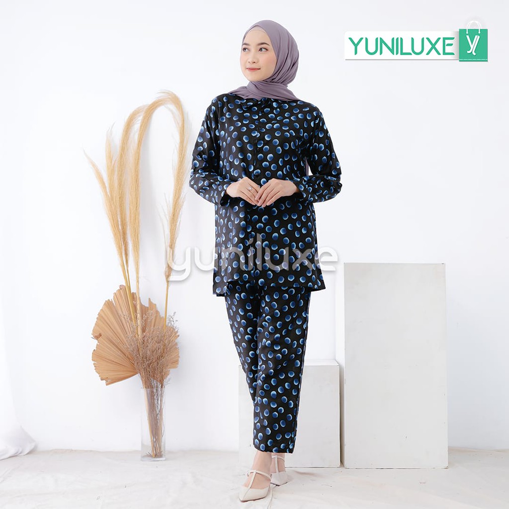 MARISA DAILY SET / ONE SET RAYON / PIYAMA MOTIF / STELAN PAJAMAS PREMIUM HIGH QUALITY