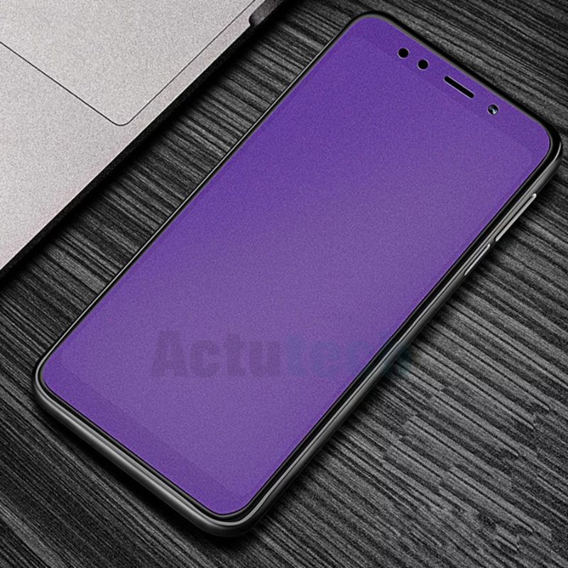 2IN1 - Tempered Glass Anti Blue Matte Light Oppo Reno 4 - TG Anti Gores Full Layar Kamera Oppo Reno4