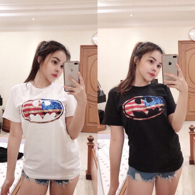  Kaos  Katun Wanita Lucu Atasan Baju Wanita BATMAN 