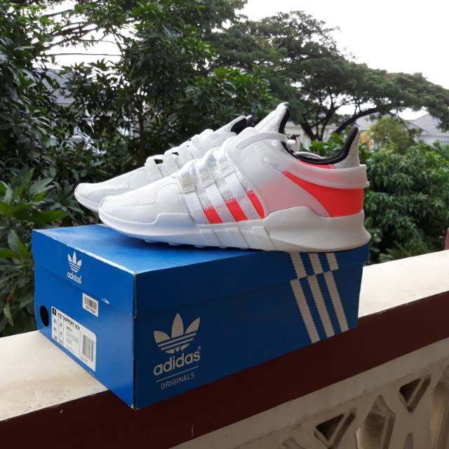 BNIB 100% Original Adidas EQT Equipment Support ADV White Red Size 44 Mulus Ready Stock