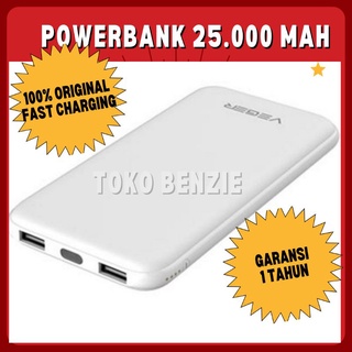 [BERGARANSI] Powerbank 20000mah ori 100%  Fast Charging /Powwr Bank Powerbeng slim 2 colokan