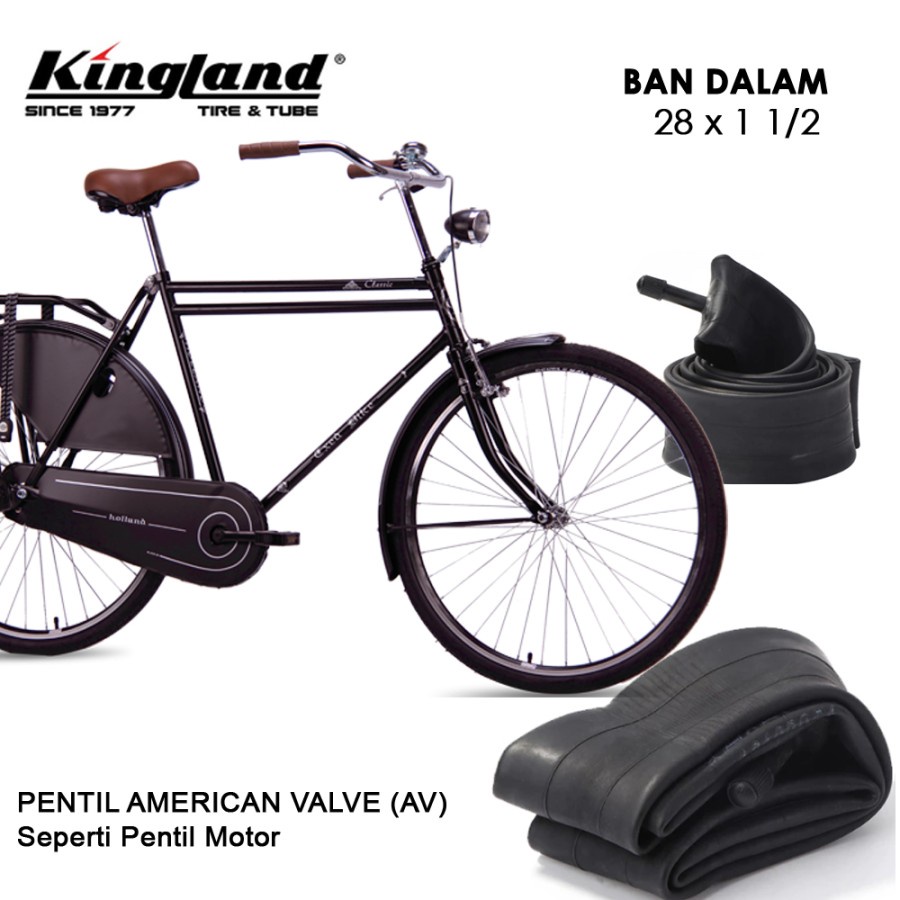 Ban Dalam Sepeda KINGLAND 28 x 1 1/2  Sepeda Becak Onthel