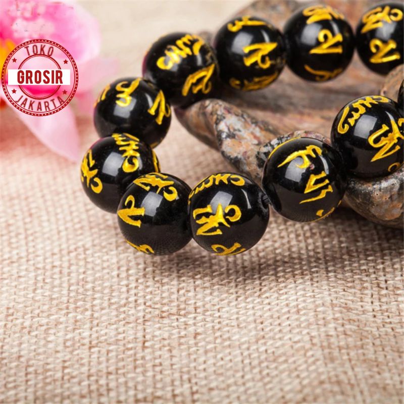 Gelang Batu Mantra Buddha 8Mm 10Mm