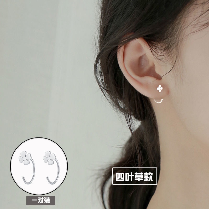 2021 Anting Tusuk Sterling Silver 925 Model Hati / Kupu-Kupu Lucu Ala Korea Untuk Wanita