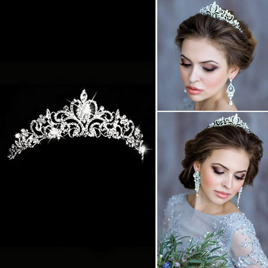 Women Crystal Wedding Flower Bridal Rhinestone Pearl Crowns / Kids Princess Headpieces for Birthday Party Hairband / Korean Fashion Headband Accessories