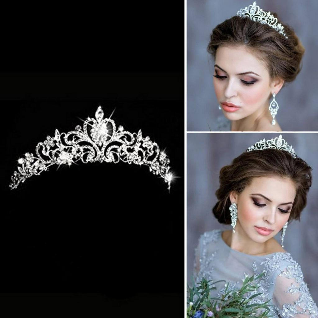 Women Crystal Wedding Flower Bridal Rhinestone Pearl Crowns / Kids Princess Headpieces for Birthday Party Hairband / Korean Fashion Headband Accessories