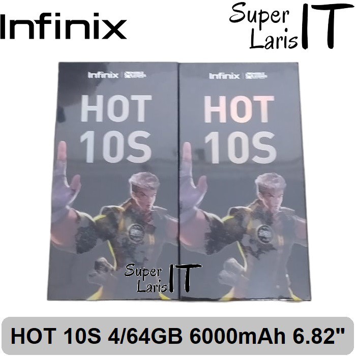 Handphone Infinix HOT 10S 4/64 GB 6.82" 6000mAh