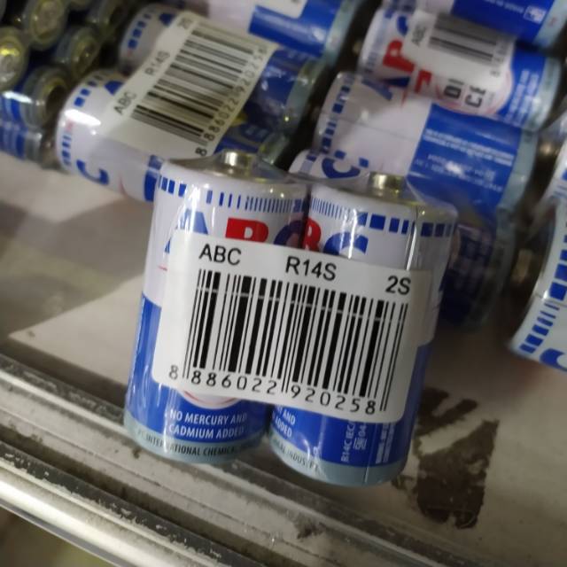 Baterai ABC Tanggung  R14 - Baterai ABC biru tanggung