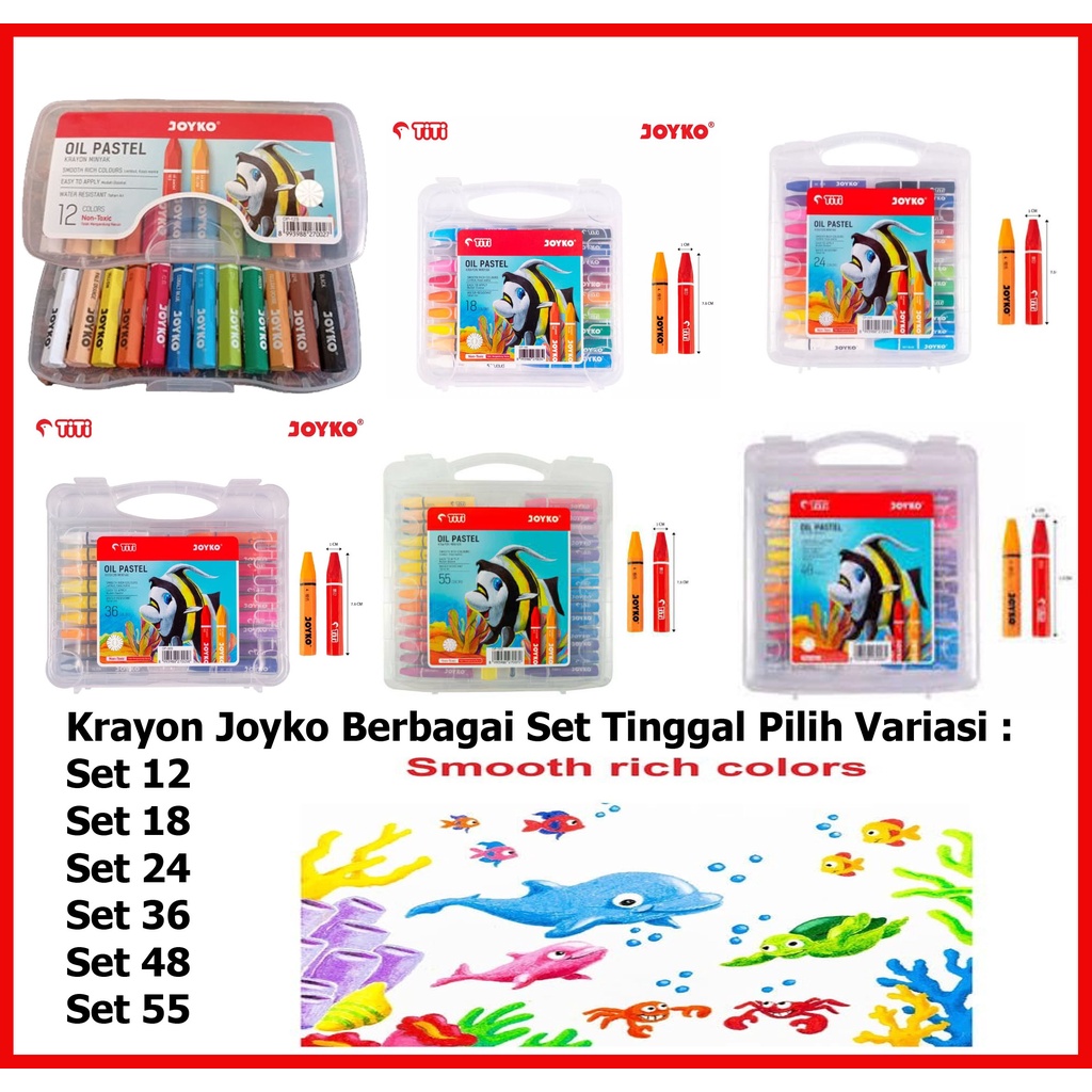 

Joyko Crayon / Crayon Oil Pastel Joyko
