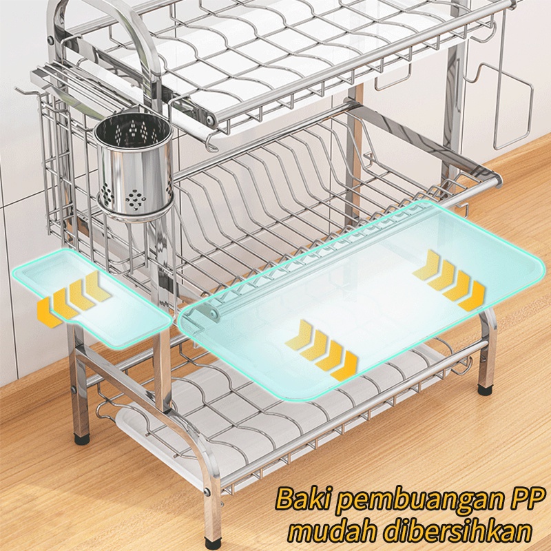 Rak Piring Stainless Rak Dapur Rak Cuci Piring