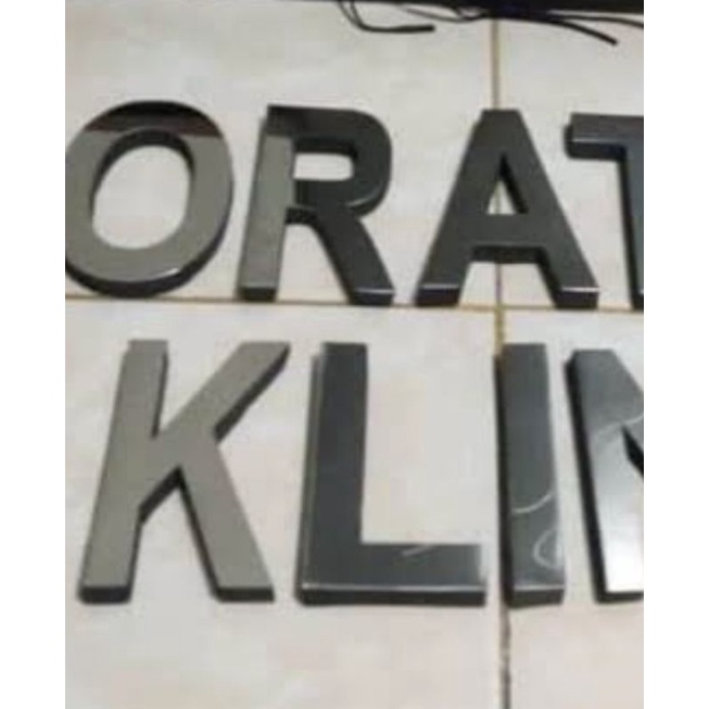 huruf stainless dan spons
