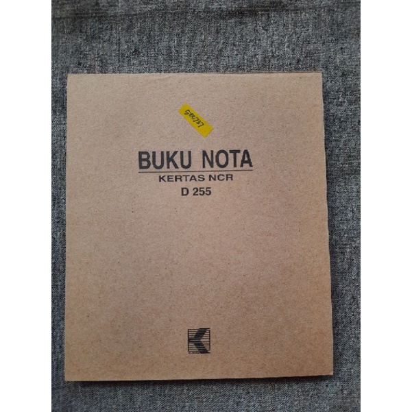 

Buku Nota 1/2 Folio Berdiri/Tegak 5 Ply Kurnia 5 Rangkap