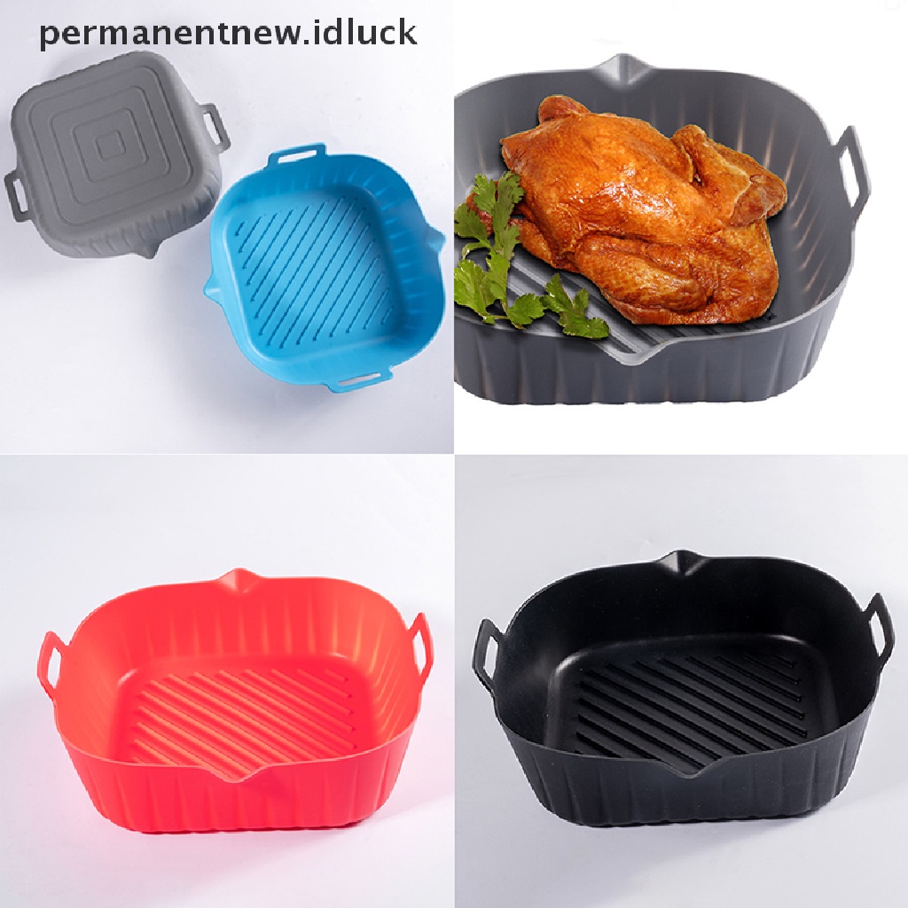 1 Pc Keranjang Air Fryer Bahan Silikon Anti Lengket Untuk Oven