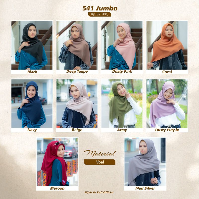 [COD]READY STOCK HIJAB ARRAFI AR 541 JUMBO | HIJAB SQUARE | HIJAB SEGI EMPAT | HIJAB SEGIEMPAT ARRAF