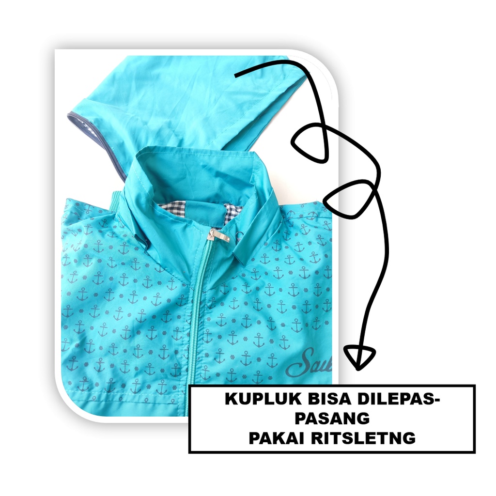 Jaket Sailor Wanita Zipper / Jaket Parasut Ritsleting Wanita Terbaru model Sailor Jepang / Jaket Parasut Trendy Wanita Terlaris / Jaket Wanita Size M L XL XXL