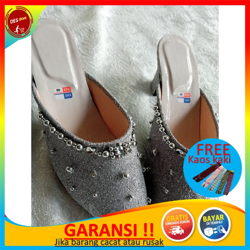 sepatu selop slop pengantin wedding pria dan wanita