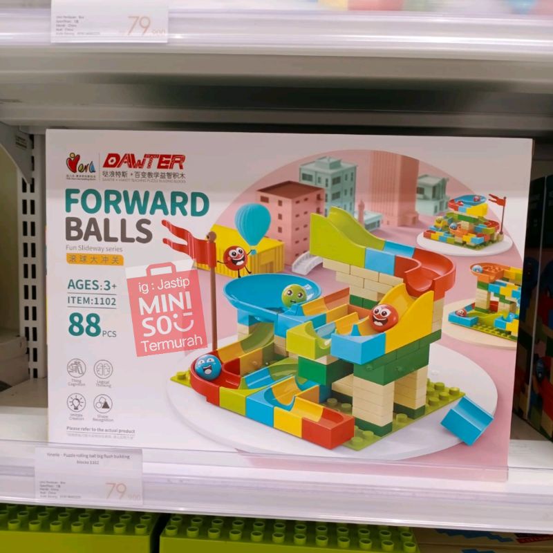 Mainan block forward balls isi 88 pcs