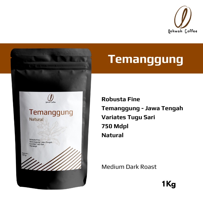 

Kopi Robusta Temanggung 1 Kg - BIJI / BUBUK Medium Dark Roast