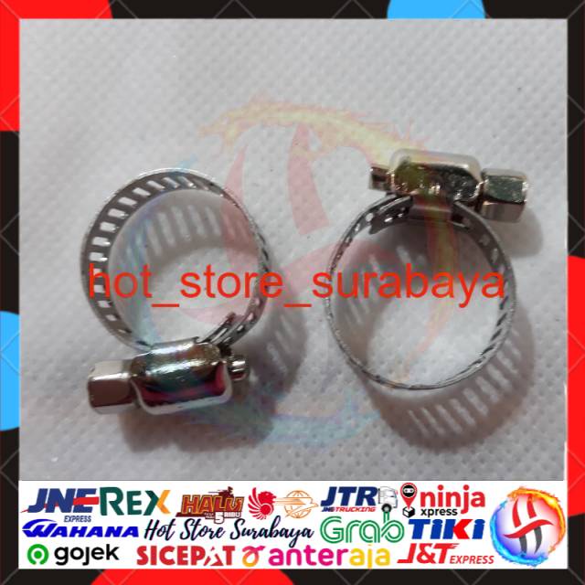 Klem Selang / Hose Clamp 1/2&quot;, 5/8&quot;, 3/4&quot; , 7/8&quot; Klem Selang Stainless Hose Clamp Selang Kompor Gas