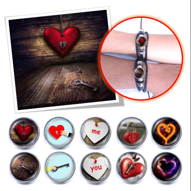 Gelang Custom Couple Kulit Multilayer