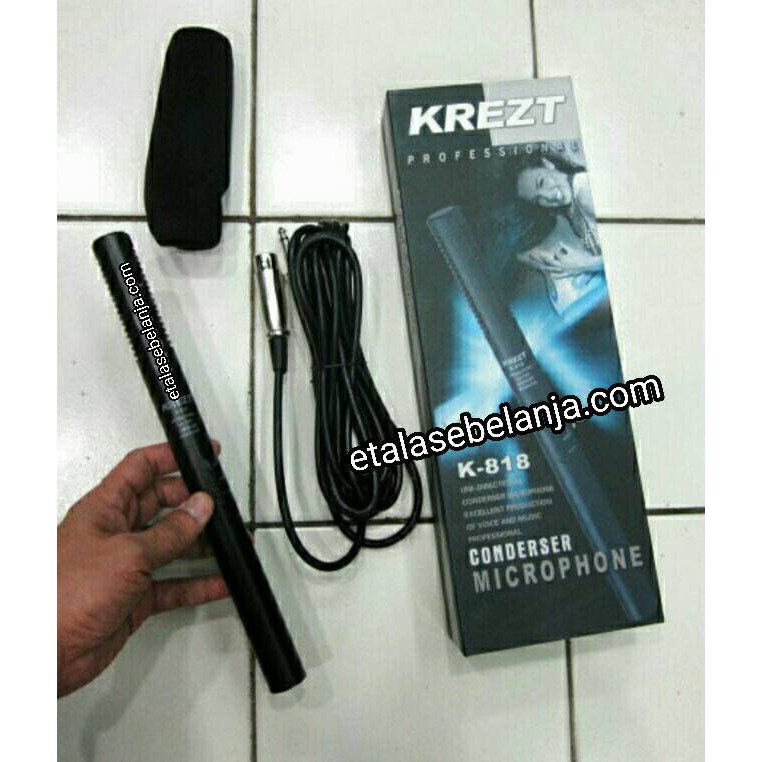 Mic Condenser untuk Video Shooting - KREZT K-818 / K818