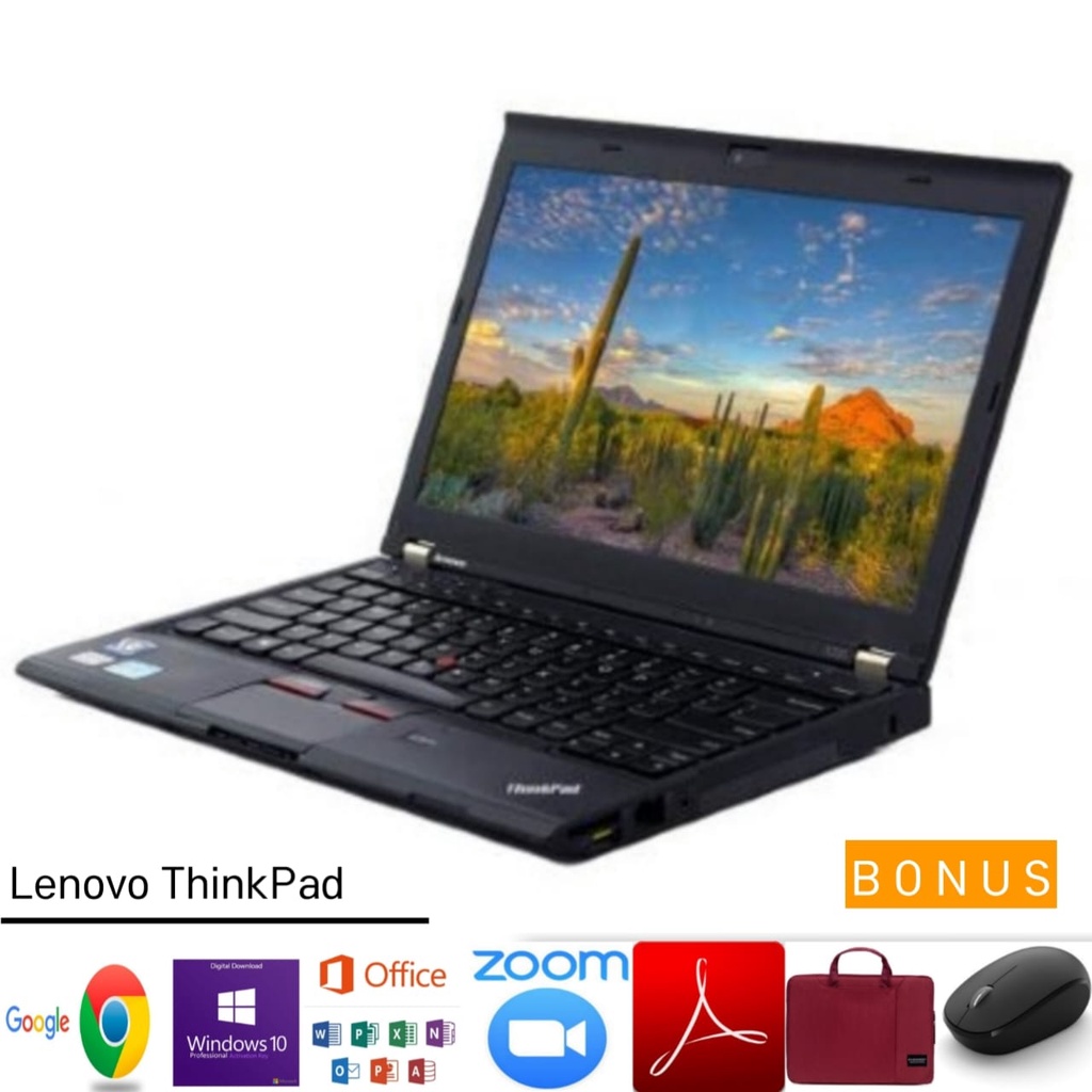 Laptop Lenovo X230 Core i5 Gen3 Ram 8GB SSD 128GB Cpu 2.6GHz - Win 10