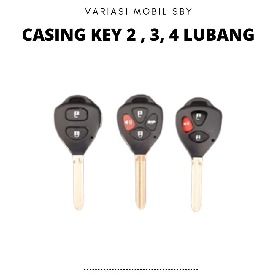 Casing kunci Toyota innova,vios,fortuner,altis 2tombol , 3tombol , 4tombol