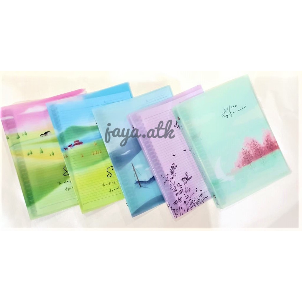 BINDER NOTE B5 26 RING MAP BINDER LOOSE LEAF BINDER BUKU BINDER LUCU PLASTIK