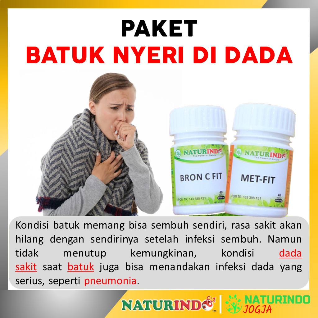 Obat Sesak Nafas Batuk Kering Berdahak Batuk Berlendir Alergi Dingin Debu Sinusitis Rhinitis Amandel Menaun Obat Asma Obat TBC Bronkitis Obat Jamu Herbal Sesak Nafas Obat Gangguan Pernafasan Alergi Debu Obat Gurah Paru Paru Bron C Fit Naturindo Yogyakarta-BATUK NYERI DADA
