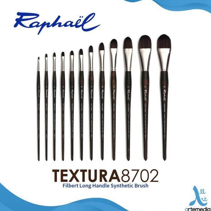 

PROMO Kuas Lukis Raphael 8702 Filbert Textura Synthetic Brush Long Handle
