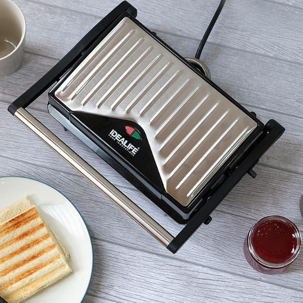 Toaster Pemanggang Roti 3in1 Panini Press Grill IDEALIFE IL203