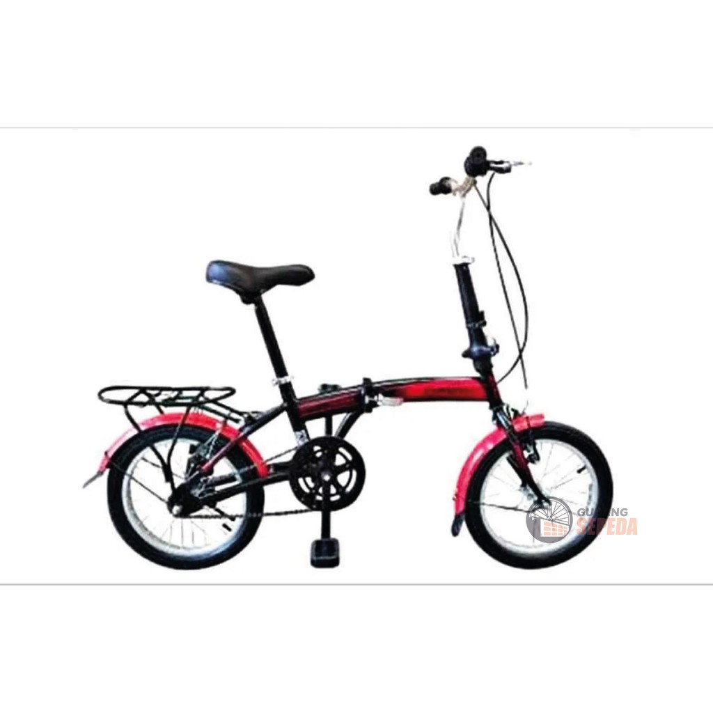 Khusus Gojek/Grab Instan Sepeda Lipat murah Evergreen 16 1 & 7 speed Termurah Original Taiwan single speed SNI-3