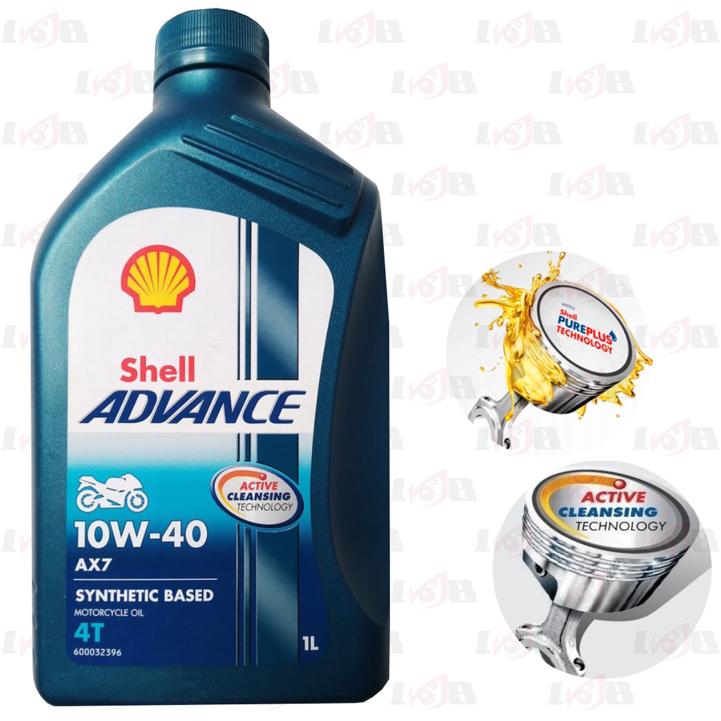 OLI Shell Advance AX7 4T 10W-40 1 Liter Oil Motor Sport Bebek Universal