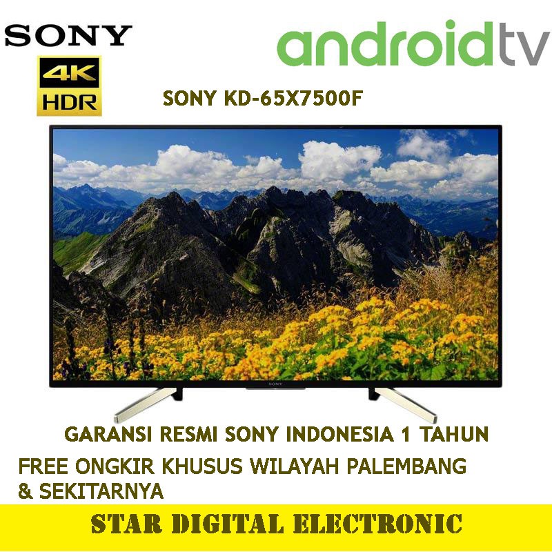 SONY KD-65X7500F UHD 4K Smart Android HDR LED TV