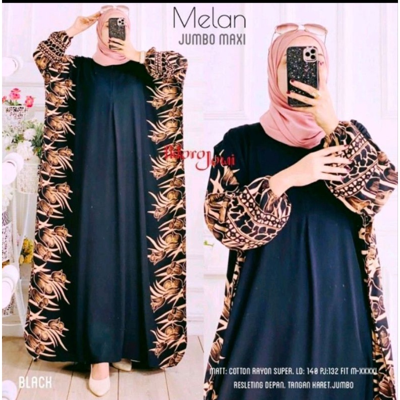 kaftan melan jumbo Maxi/gamis kaftan super jumbo busui