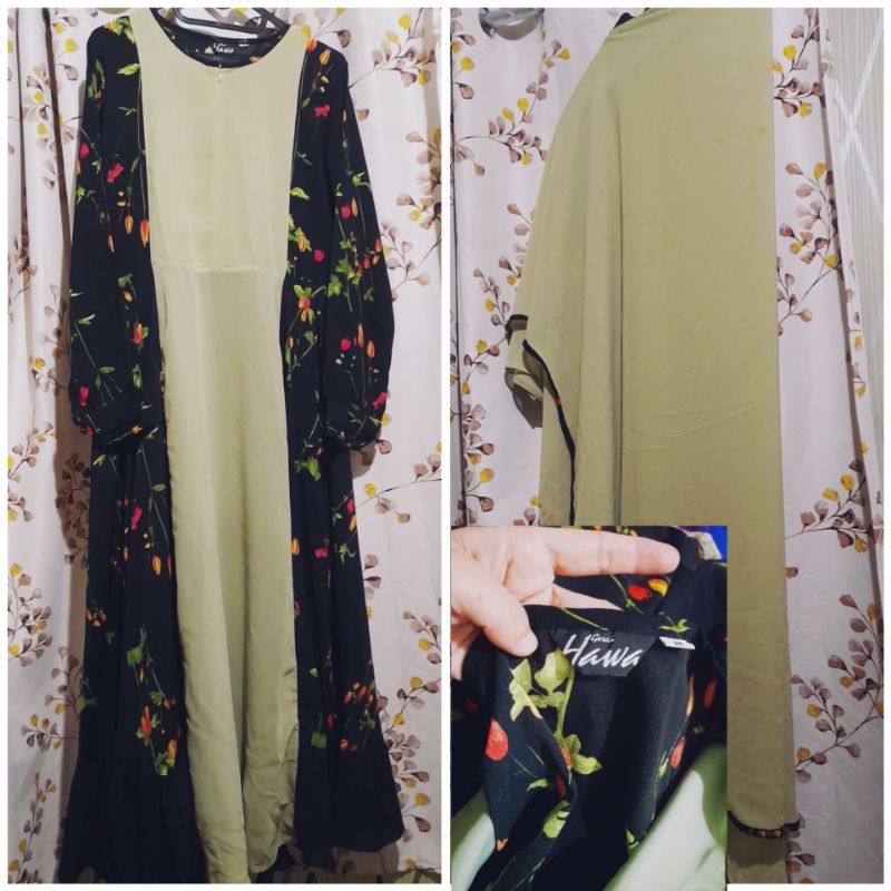 Gamis Syari Set GERAI HAWA by Sheeren & Zaskia Sungkar [Preloved]
