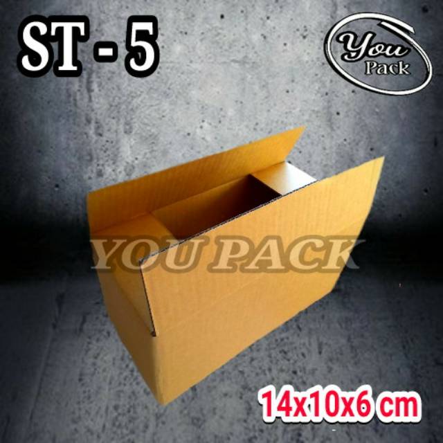 

KOTAK KARDUS ST-5 14X10X6 CM COKLAT POLOS DUS BOX PACKING