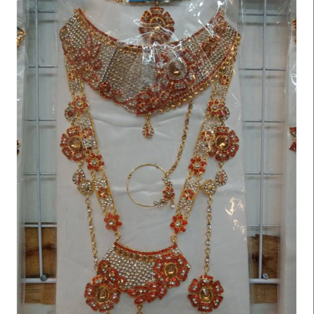 Kalung set pengantin kalung set India  perhiasan India  