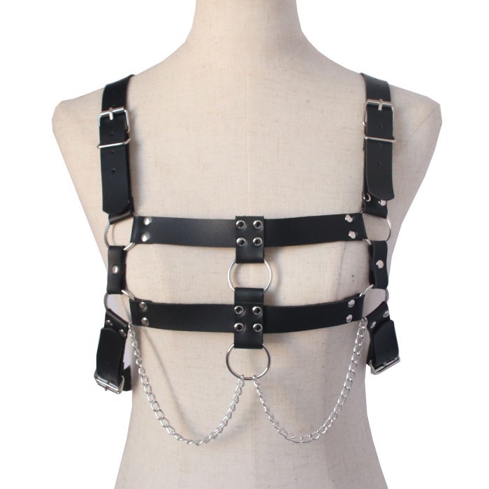 BOST-01 body strap punk harajuku harness belt ikat badan kulit import