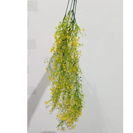 COD/TIB BUNGA PLASTIK ANGGREK GANTUNG OSEAR ARTIFICIAL P3160-KUNING