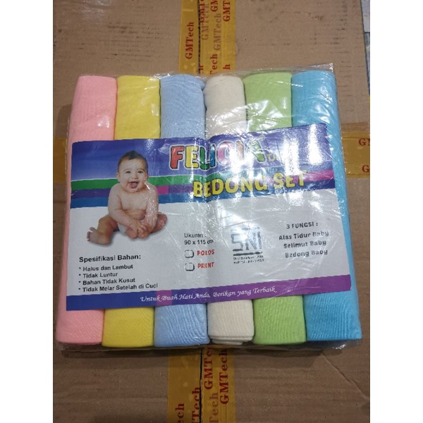 Bedong Felicia Rainbow Motif polos