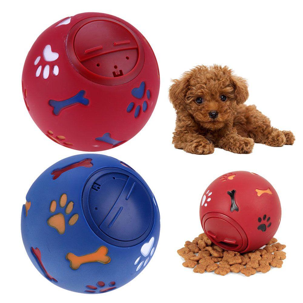 REBUY Rebuy Dog Ball Toys Puzzle Resistant Shrieking Dispenser Interaktif Mencicit Anjing Membersihkan Kebocoran Makanan