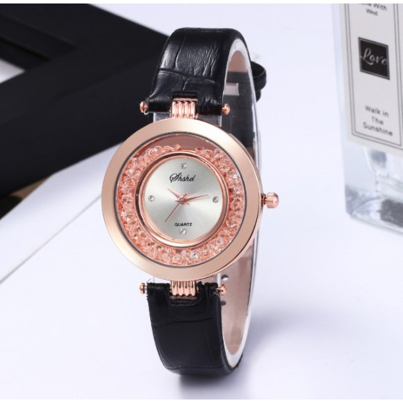 Jam Tangan Wanita SHSD CRYSTAL Diamond Korea Fashion Women Analog Watch Jam Cewe