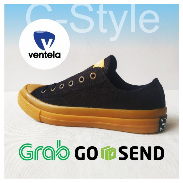TERMURAH SEPATU  VENTELA  BTS GUM LOW BLACK Shopee  Indonesia