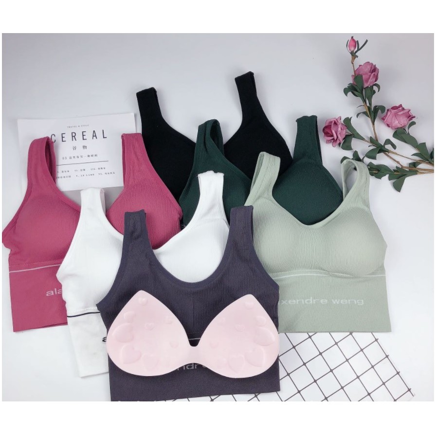 BH SPORT BRA GYM BRA OLAHRAGA PUSH UP WANITA TANPA KAWAT SEXY IMPORT BH08