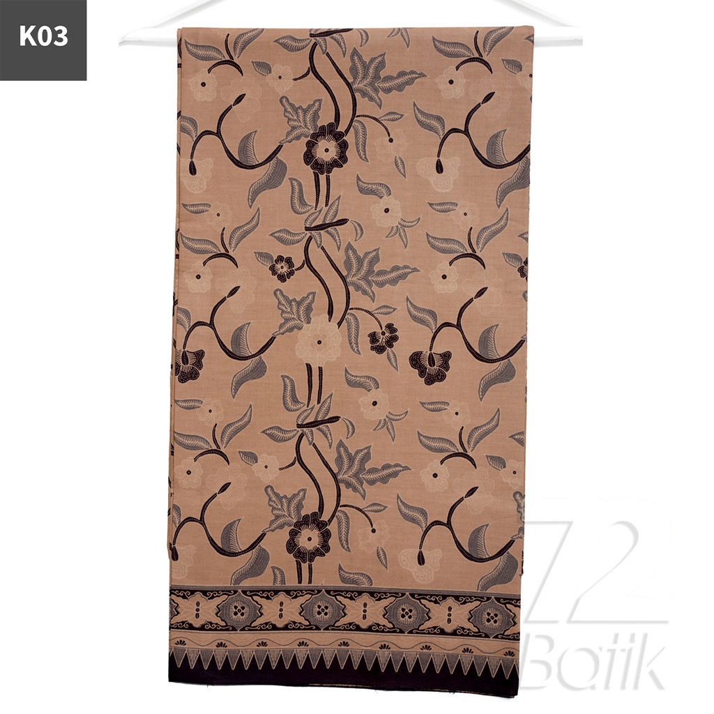 KAIN BATIK PREMIUM Bahan Katun Motif Kembang Warna Biru 721136 Cap 72 Jarik Jarit Samping Kebat Panjang Batik Katun Modern Premium Bahan Seragam Batik Pernikahan Kantor Keluarga Murah Kamen Jadi Batik Bali Lembaran