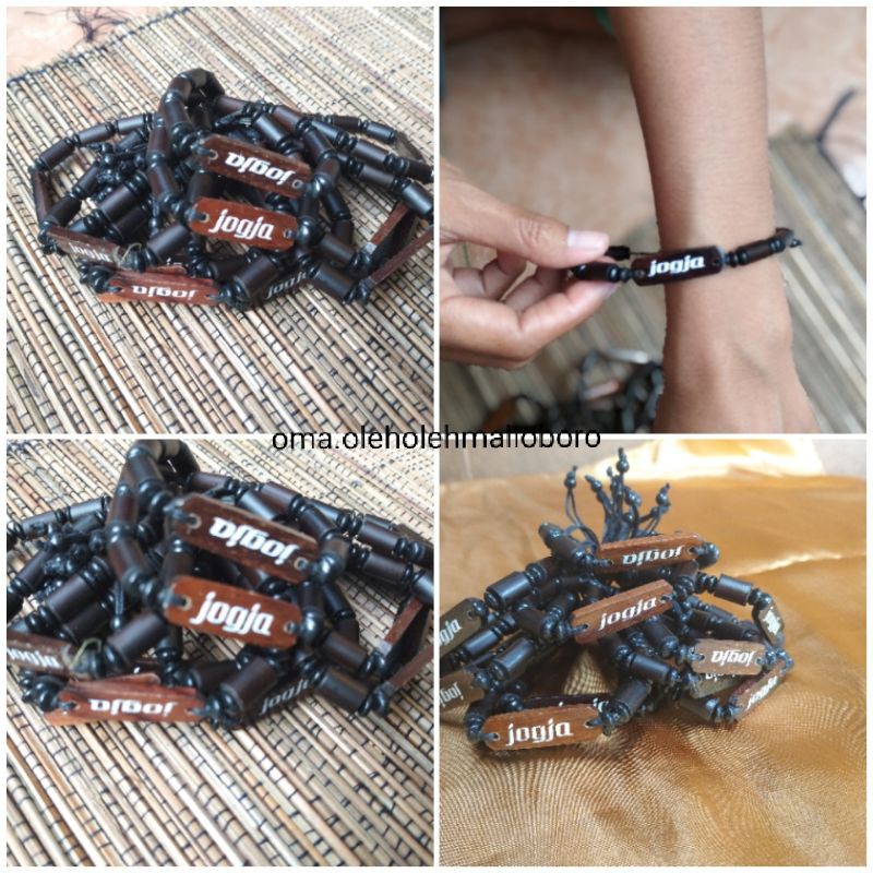 GELANG BATOK JOGJA MANIK-MANIK KAYU