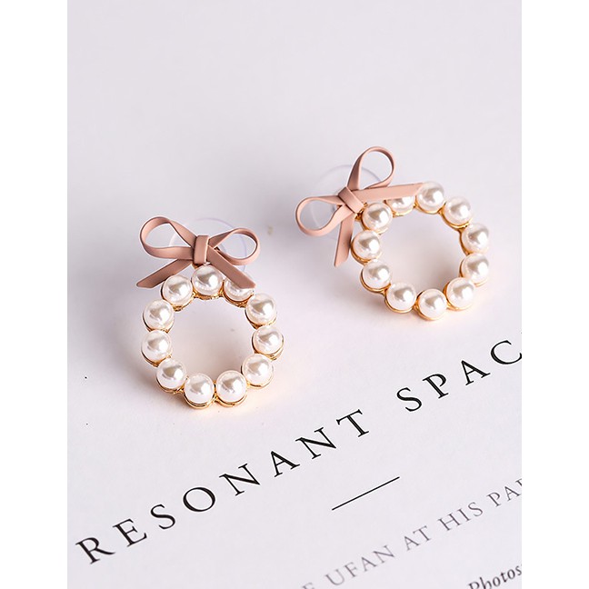 LRC Anting Tusuk Fashion Pearl Decorated F0715X