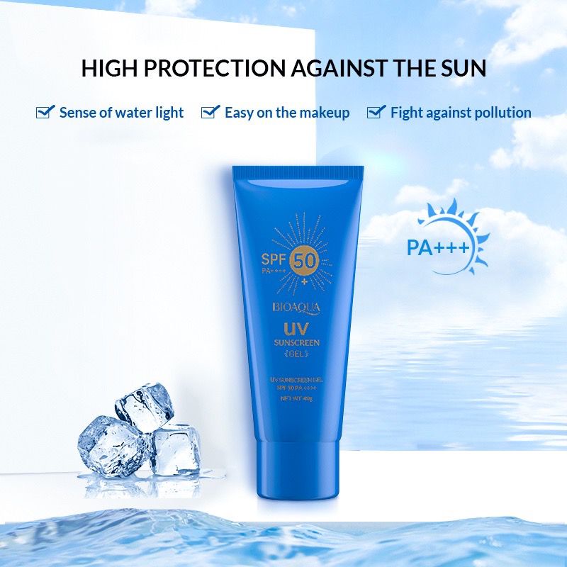 CS1-【BPOM】BIOAQUA UV Sunscreen Gel SPF 50 PA ++++ 40g sunscreen wajah sunscreen acnes