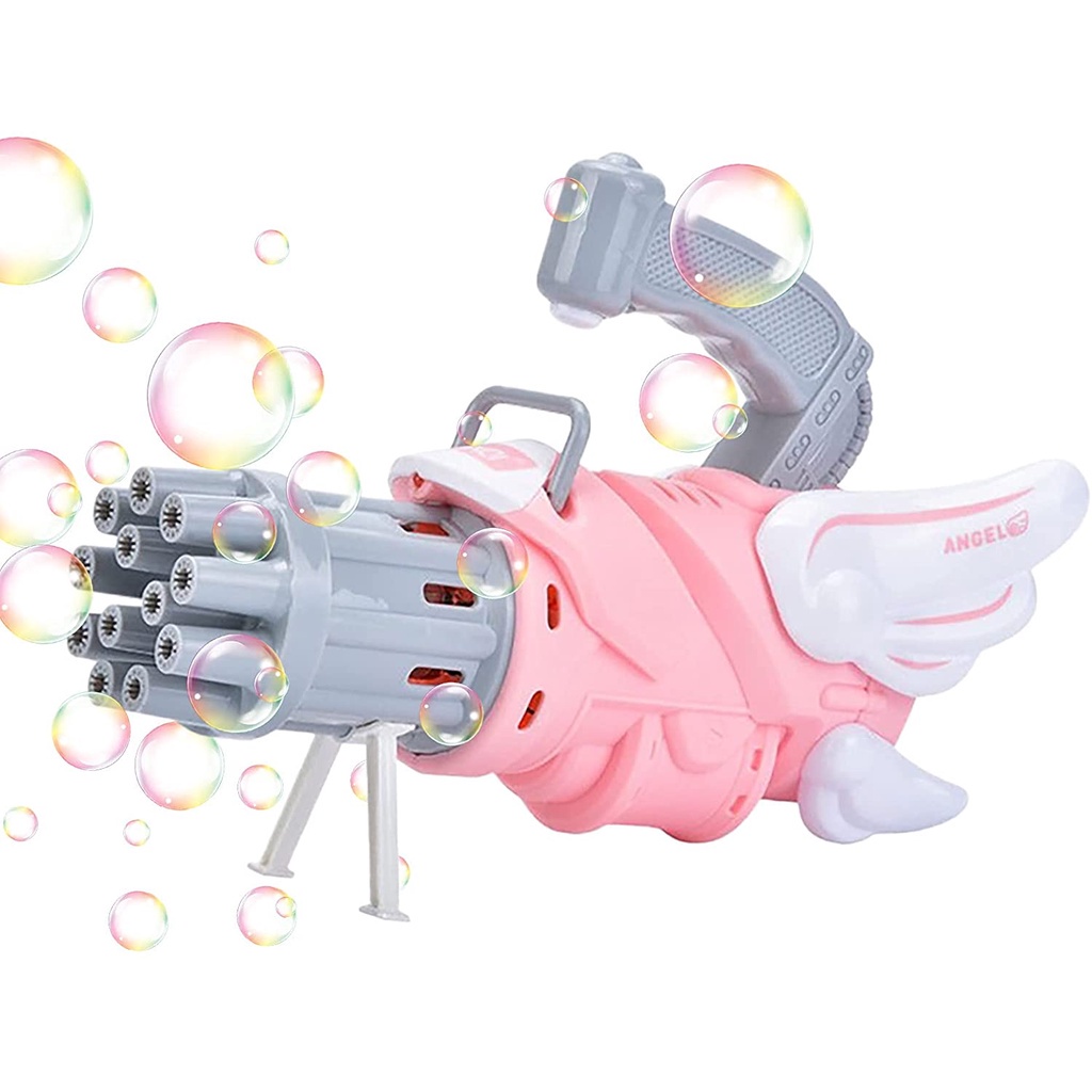 BUBBLE GUN ANAK SENJATA CAMERA BUBBLE ELEKTRIK PISTOL GUN CAIRAN SABUN BALON